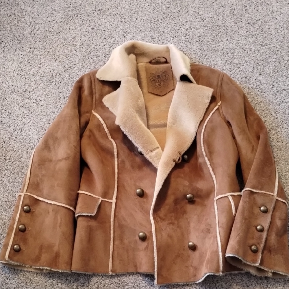 Women's Brown Shearling Jacket